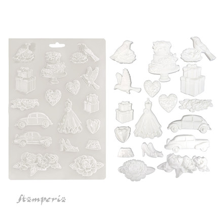 Stamperia 公主日记 A4软模具 timeless shop Soft Mould