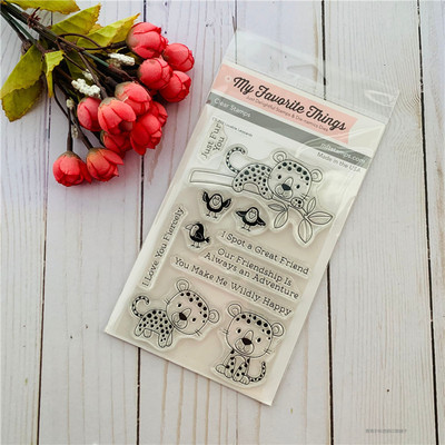 MFT可爱小豹子进口透明印章