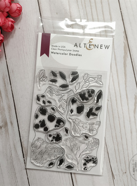 Altenew 水彩涂鸦花朵 Watercolor Doodles 进口透明印章