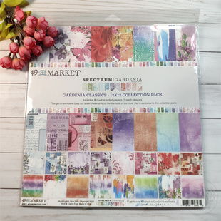 49 And Market 水彩色盘栀子花 Spectrum Gardenia Classics 纸本