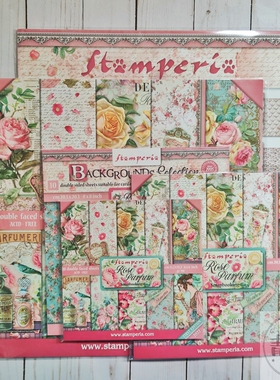 Stamperia 玫瑰香水 Rose Parfum 进口双面主题纸本及配件