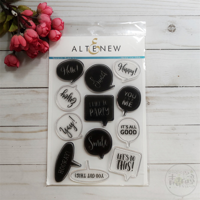 透明SpeechBubbles印章进口