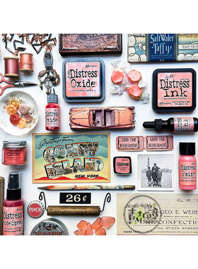 Distress Oxide 新色 咸味太妃糖 Saltwater taffy 进口印台系列