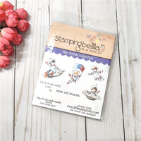 Stamping Bella Cosmic Aerospace Officer Tiny Townie Collection imported rubber seal