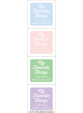 MFT 彩色进口印泥印台四盒组 Hybird ink pad 多款