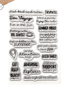 Elizabeth 夏日旅行物语 Summer Travel sentiments 进口印章