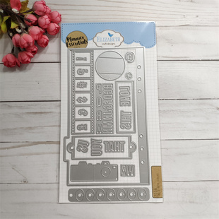 Elizabeth Craft 留念影像相机标签活页切模 Tab 5 with sliders