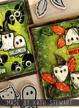 Tim holtz 万圣节小怪物 Tiny Frights 进口橡皮印章