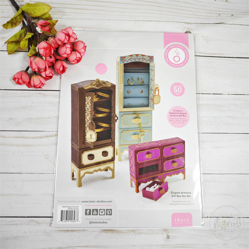 Tonic Studios 优雅的小衣橱礼盒切模组Elegant Armoire Gift Box