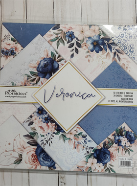 Papericious 维罗妮卡Veronica Printed ScrapbookPapers进口纸本