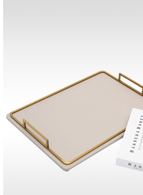 皮革装饰搭配轻奢风客厅样板房