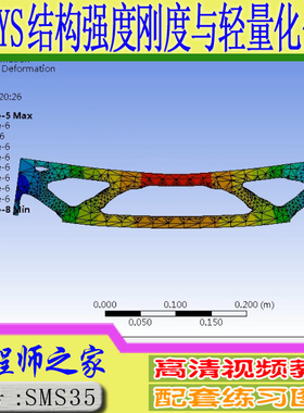 ANSYS18.0 Workbench结构强度刚度与轻量化有限元分析视频教程