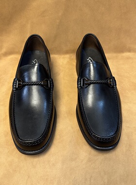 撤柜39 40 43撤柜品牌沙男士高端一脚蹬乐福皮鞋头层牛皮软底SC20