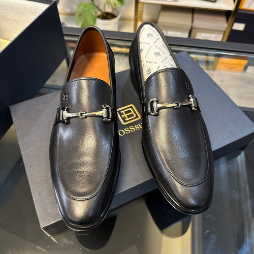 断码43 44撤高端意大利品牌男士一脚蹬皮鞋进口头层牛皮软底W360