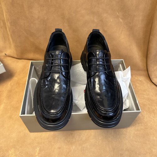 断码41 42 4344撤柜品牌高端男商务休闲皮鞋进口头层牛皮软底AF41