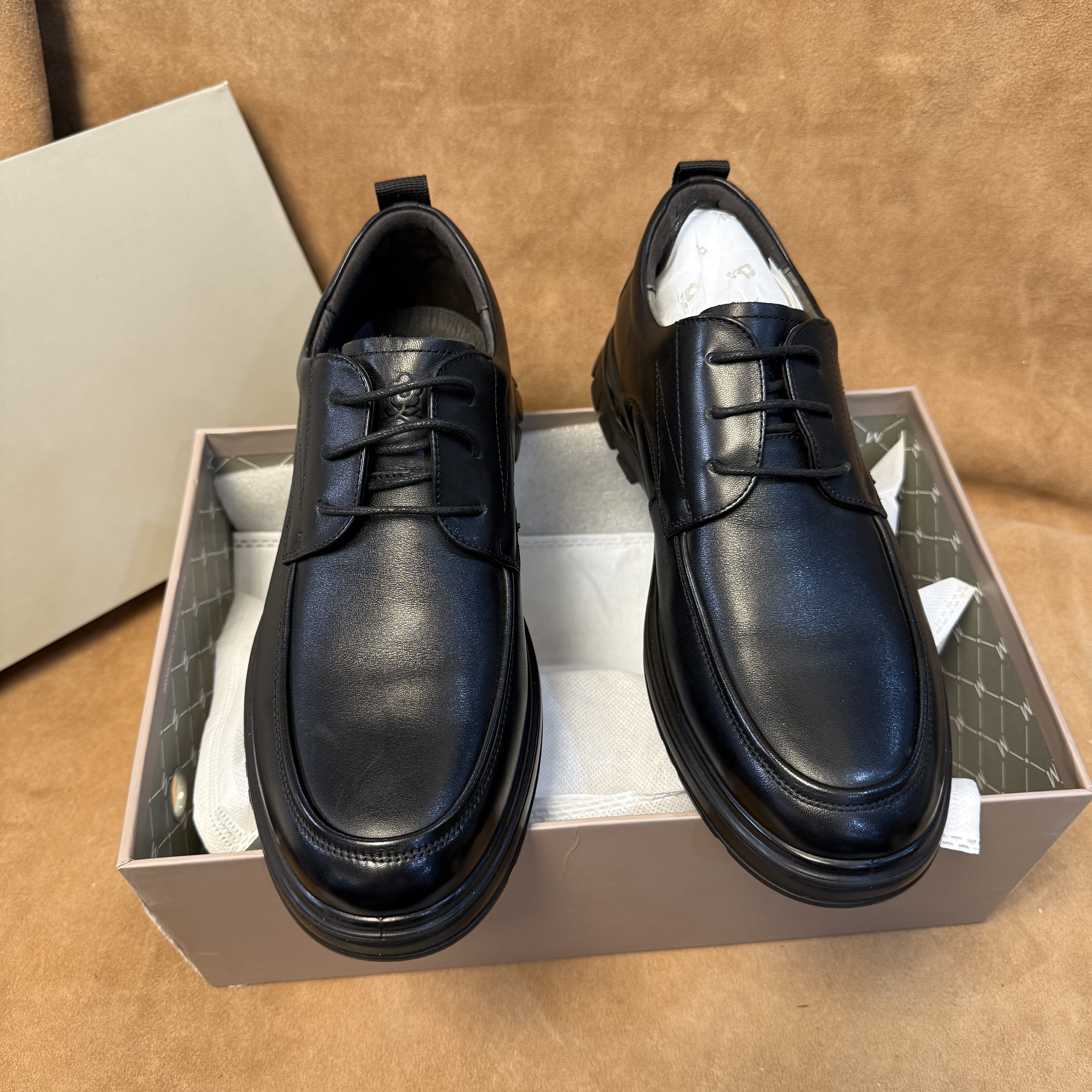 断码撤柜法国品牌高端男士休闲商务皮鞋头层软牛皮软底舒适GY8