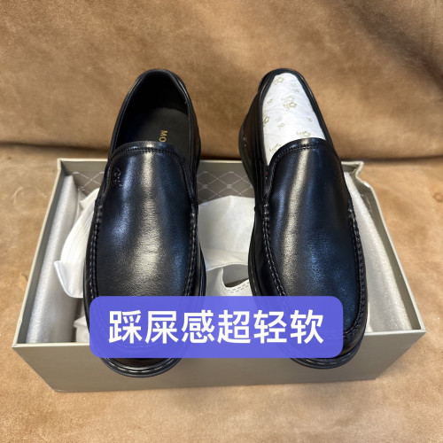 断码37 38 39 41撤柜品牌男士一脚蹬皮鞋进口头层牛皮踩屎感GY35