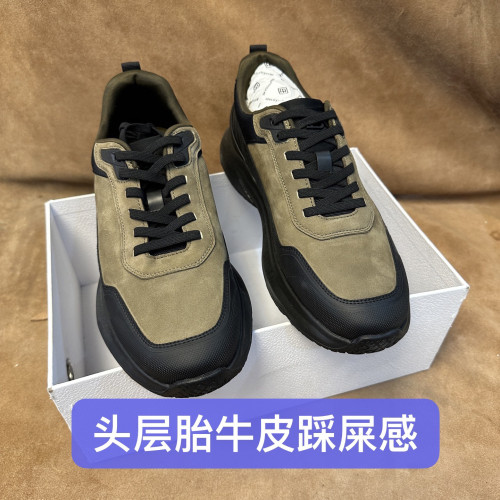 断码41 42撤柜品牌男士春夏防滑休闲运动鞋进口头层软牛皮CL25