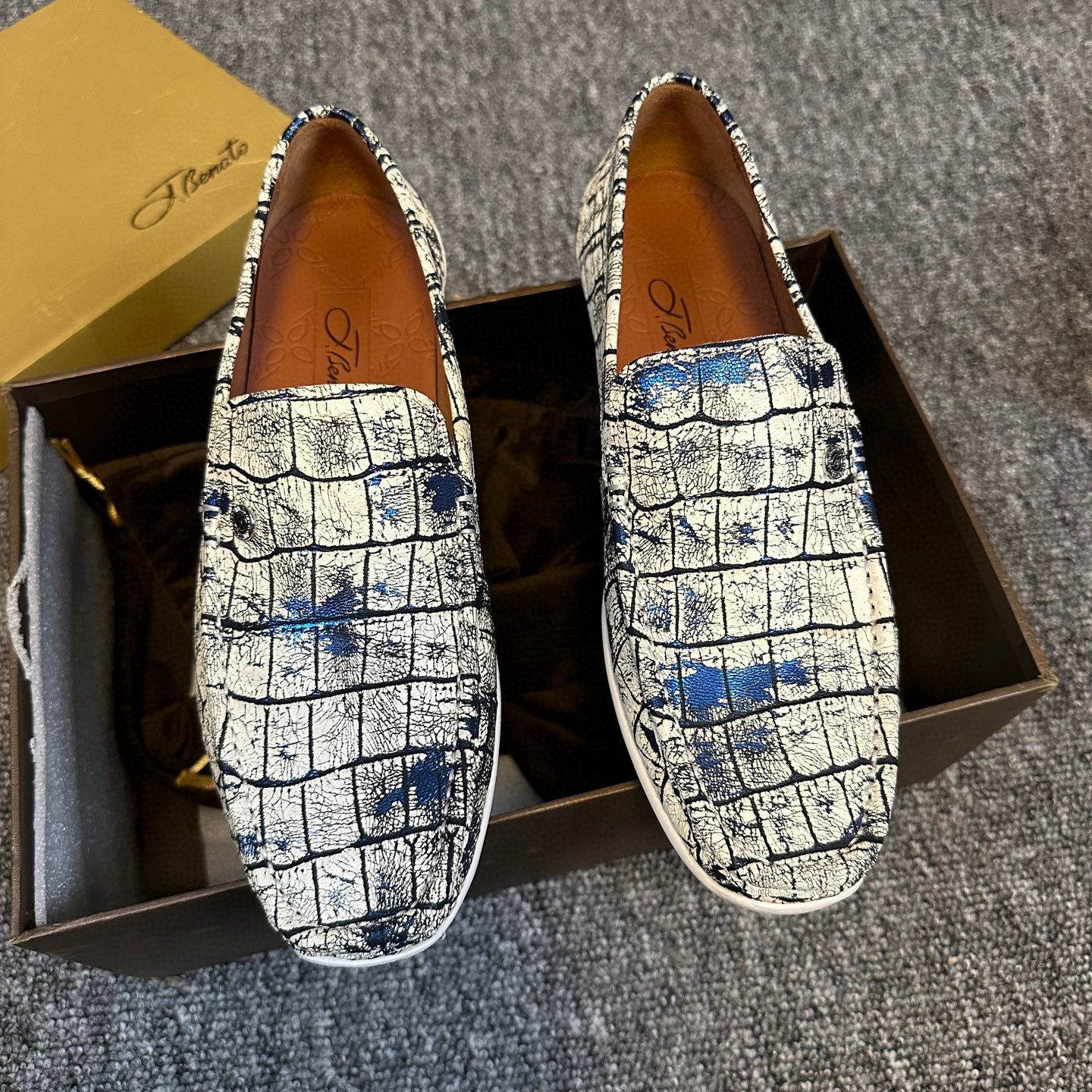 断码39 40 42撤柜品牌宾男士一脚蹬豆豆鞋驾车鞋上线橡胶软底N250