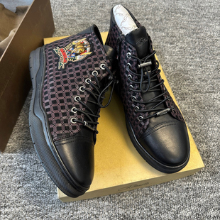 羊皮配头层牛皮上线软底N479 高帮户外休闲皮鞋 断码 撤柜高端宾男士