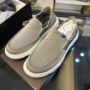 断码40好鞋24新款品牌沙男士夏季一脚蹬休闲布鞋有防伪S15