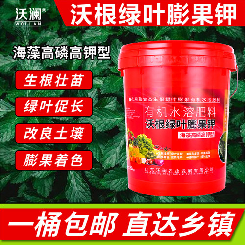 沃根绿叶膨果钾桶装水溶肥冲施肥