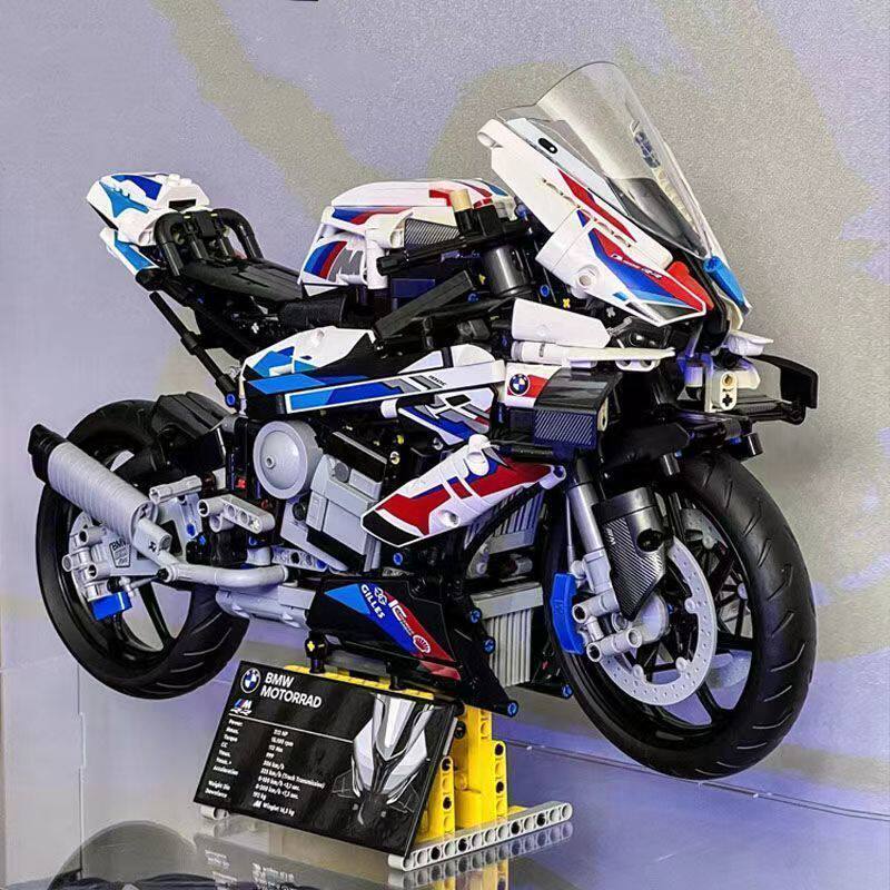宝马M1000RR摩托车成人高难度积木大型模型拼装玩具益智