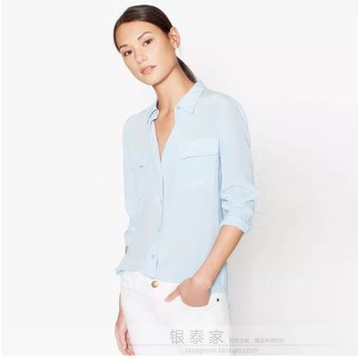 equipmentol风修身版真丝衬衫