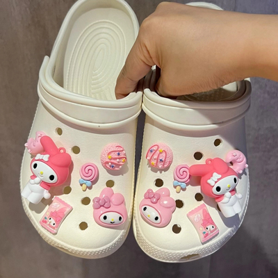 美乐蒂卡通洞洞鞋diy配件crocs