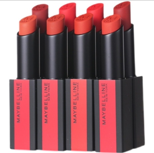 美宝莲羽绒唇釉丝绒雾面哑光口红持久显色唇彩豆沙橘棕红专柜正品