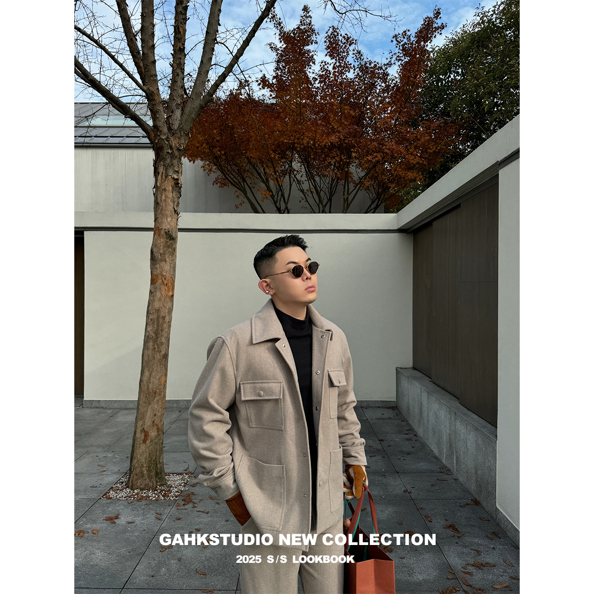 GAHKSTUDIO 店主自留 周兴哲同款L*P老钱风毛呢套装 超级好看