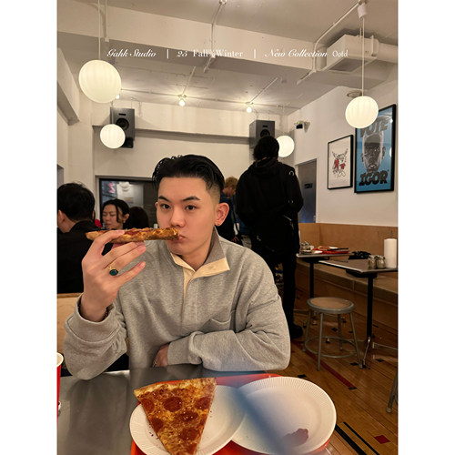 GAHKSTUDIO【极简主义】新贵风简约设计三色卫衣450g重磅繁琐工艺