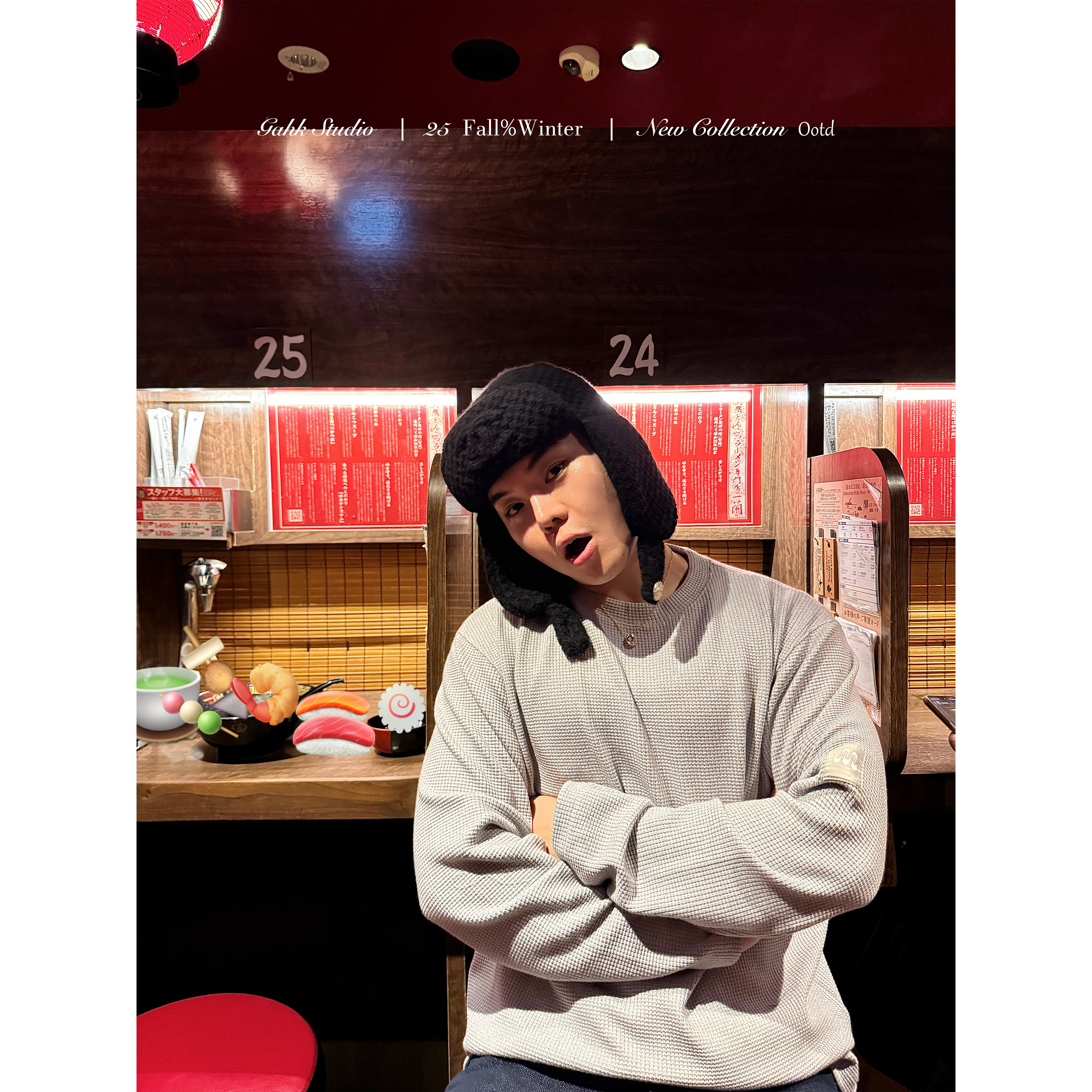 GAHKSTUDIO MAGADETH定制华夫格加厚面料T恤 可当薄卫衣