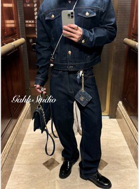 GAHKSTUDIO「年度压轴牛王」私服香奶奶权志龙同款原牛牛仔裤超帅