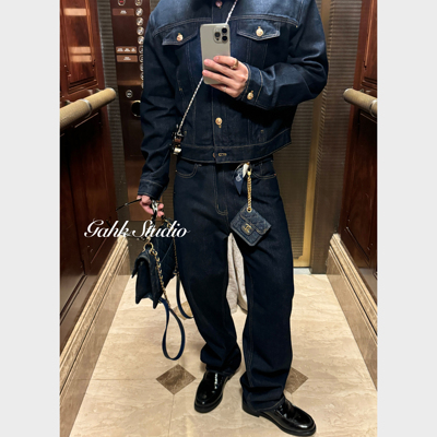 GAHKSTUDIO「年度压轴牛王」私服香奶奶权志龙同款原牛牛仔裤超帅