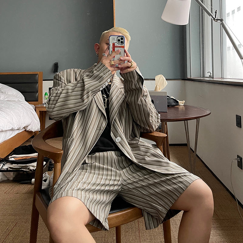 韩国设计师款高级大牌西装短裤