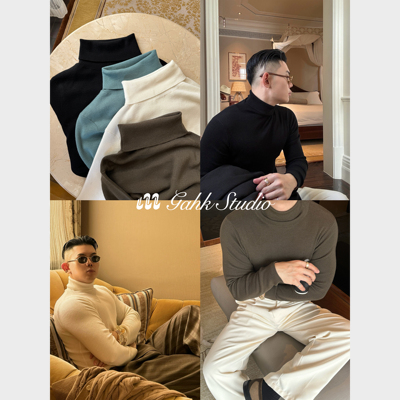 GAHKSTUDIO美利奴羊毛针织衫