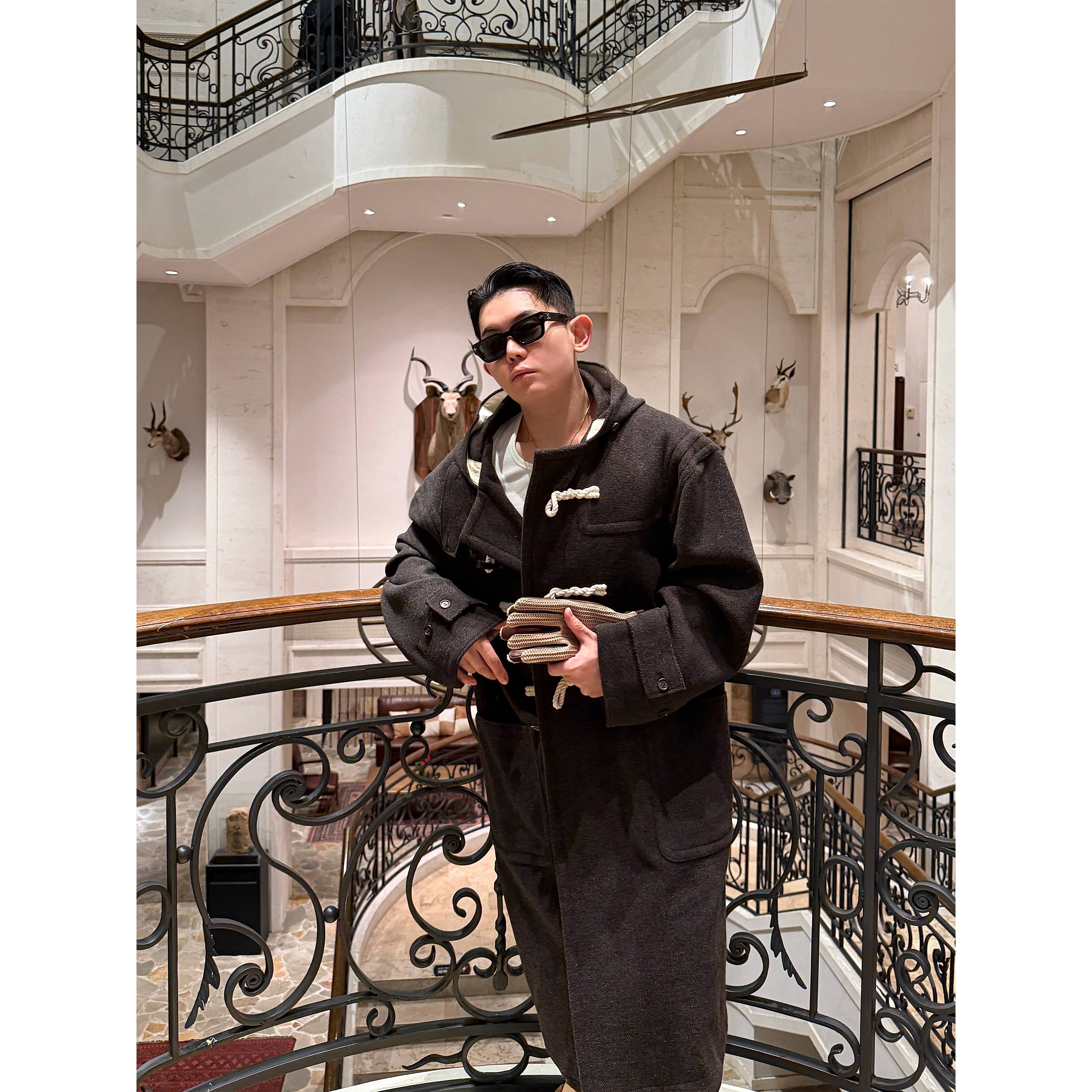 GAHKSTUDIO 「复活款现货」万年款英伦学院高级感羊毛牛角扣大衣,男装,毛呢大衣,淘宝优惠券,粉丝福利购,淘宝优惠卷