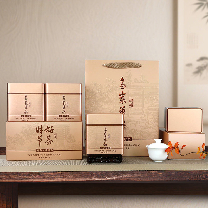 好茶时节凤凰单丛鸭屎香潮州乌栋蜜兰香高山春乌龙茶叶年货礼盒