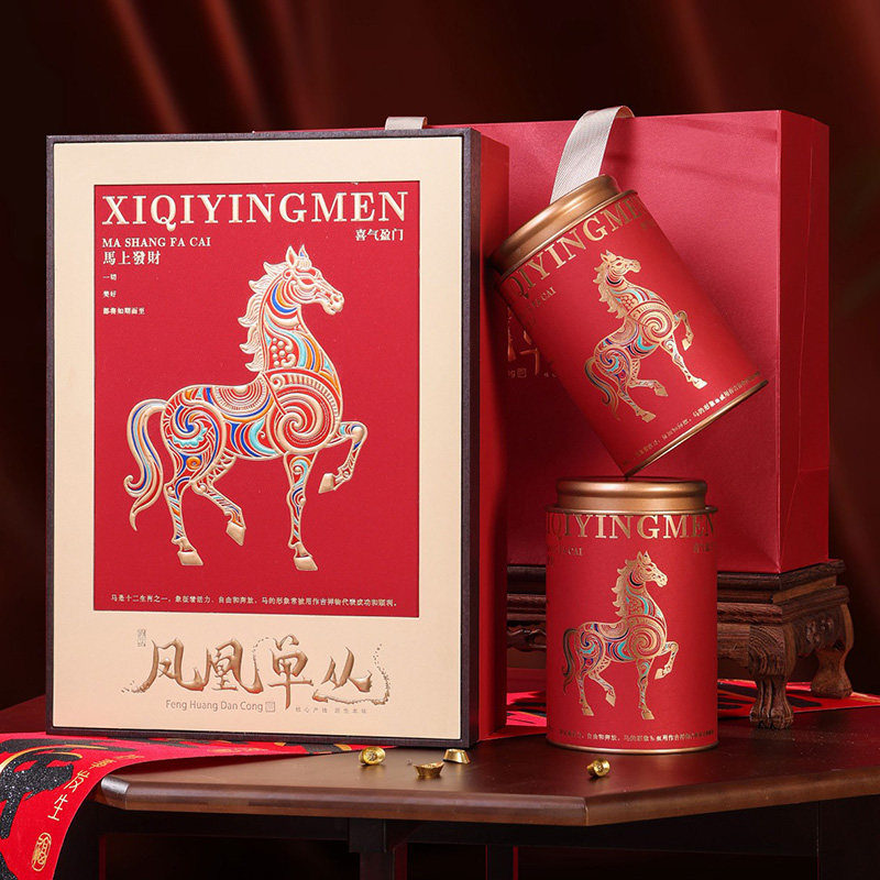 马上发财凤凰单丛鸭屎香潮州乌栋单枞宋种浓香型乌龙茶叶罐装礼盒