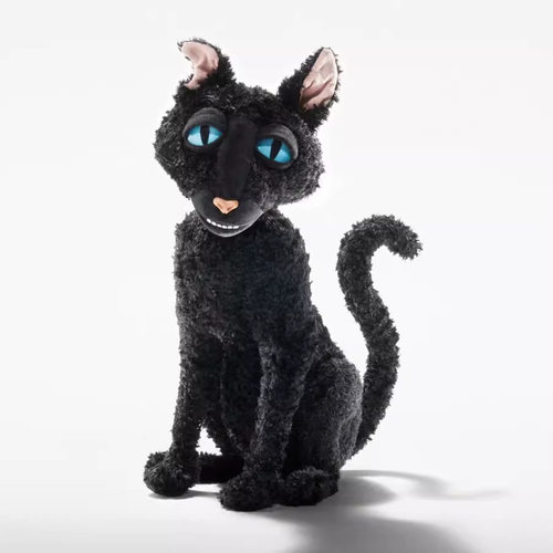 跨境新款Coraline Cat Plush毛绒玩具娃娃
