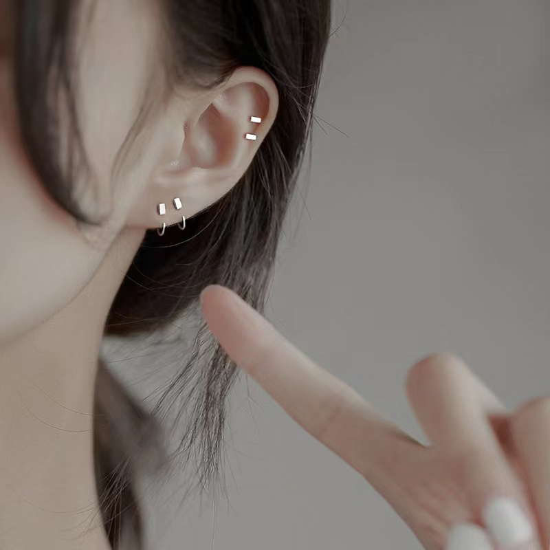 纯银过敏睡觉耳钉单买因为运费