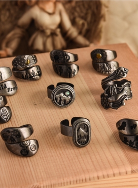 民族风墨西哥仙人掌戒指