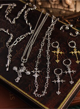 项链锁骨链颈链十字男女情侣