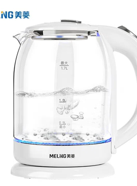 MeiLing/美菱 MH-1806电热水壶防烫电烧304不锈钢大容量玻璃家用