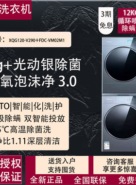 Panasonic/松下XQG120-V290/VA198/VD197滚筒洗烘一体洗衣机套装