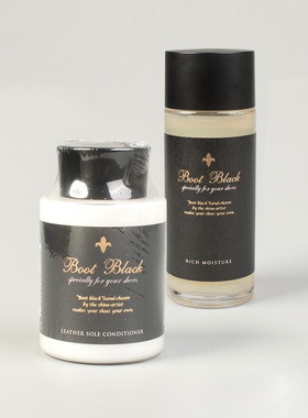 日本进口Boot Black黑匠牛皮鞋靴保养油鞋底滋养润革美勋官方代理