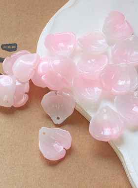 20颗18x18mm木芙蓉琉璃花瓣diy手工制作汉服头饰发钗古风发簪材料