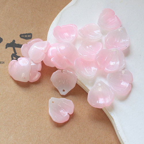 20颗18x18mm木芙蓉琉璃花瓣diy手工制作汉服头饰发钗古风发簪材料