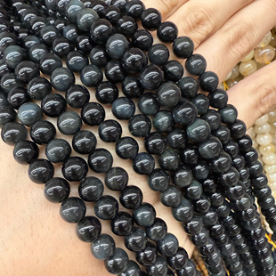 DIY4-18mm彩曜黑曜石圆珠子散珠串珠手链项链半成品diy手工饰品